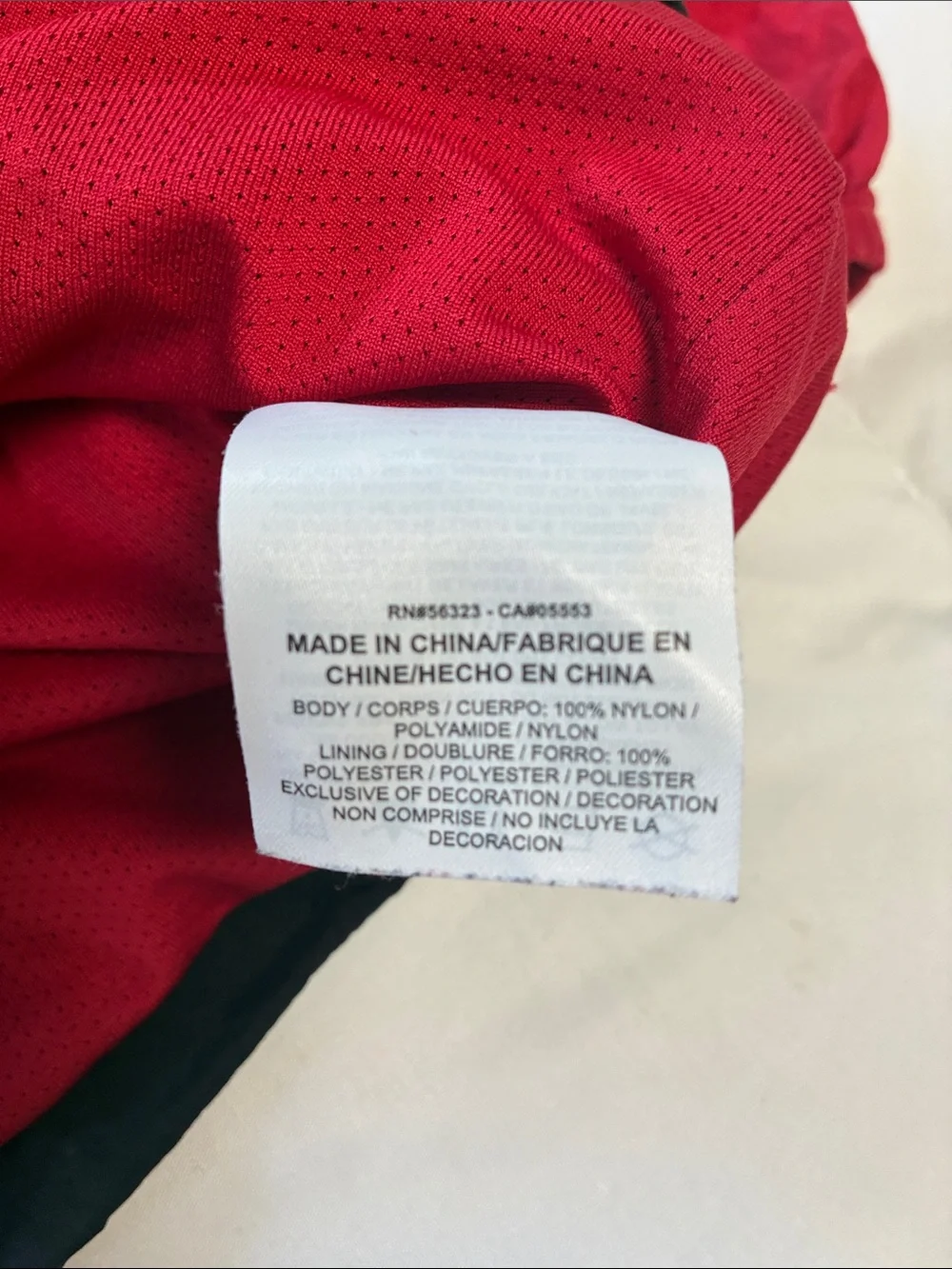 Jordan Jumpman Air Men’s Windbreaker Retro Jacket Size Small Red/Black Full-Zip